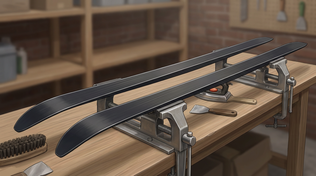 Renovera gamla längdskidor